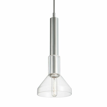 NORWELL Funnel Pendant Light - Polished Nickel 5386-PN-CL